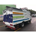 Dongfeng 4x2 suction truck with rear roller brush